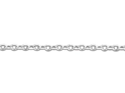 Sterling Silver 1.2mm Diamond Cut  Hammered Trace 22
