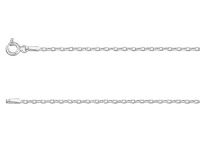 Sterling Silver 1.5mm Diamond Cut  Hammered Trace 1640cm            Unhallmarked 100 Recycled Silver