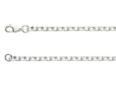 Sterling Silver 3.5mm Angle Filed  Trace Chain 20