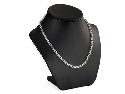 Sterling Silver 5.3mm Angle Filed  Trace Chain 20