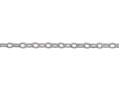 Sterling Silver 1.3mm Trace Chain   16