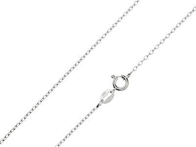 Sterling Silver 1.3mm Trace Chain   1845cm Unhallmarked 100 Recycled Silver