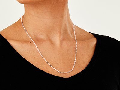 Sterling Silver 2.3mm Trace Chain   20