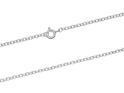 Sterling Silver 2.3mm Trace Chain   24