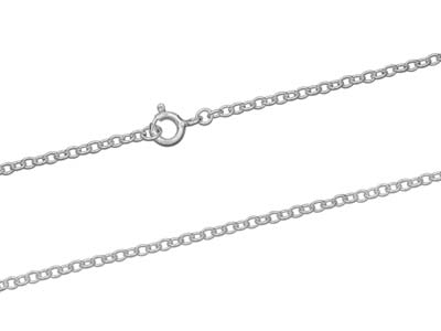 Sterling Silver 1.9mm Trace Chain  18