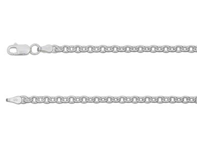 Sterling Silver 3.9mm Cable Chain  18