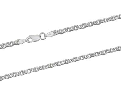 Sterling Silver 3.9mm Cable Chain  18