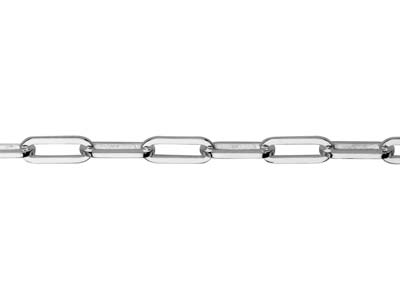 Sterling Silver 3.1mm Wide Square  Wire Trace Chain, 18