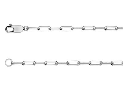 Sterling Silver 3.1mm Wide Square  Wire Trace Chain, 20