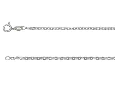 Sterling Silver 1.9mm Diamond Cut  Square Belcher 1845cm            Unhallmarked 100 Recycled Silver
