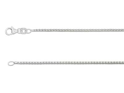 Sterling Silver 1.6mm Rounded Box  Chain 16