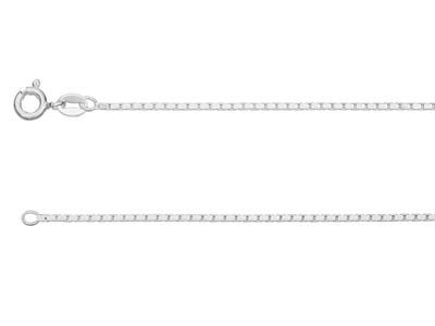 Sterling Silver 1.2mm Diamond Cut  Mirror Box 1640cm Unhallmarked   100 Recycled Silver