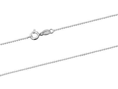 Sterling Silver 1.0mm Ball Chain    18