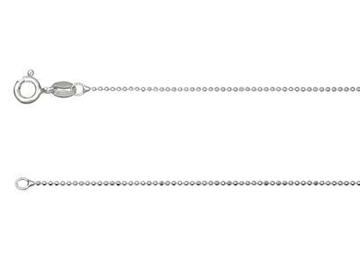 Sterling Silver 1.0mm Diamond Cut  Ball Chain 1640cm Unhallmarked   100 Recycled Silver