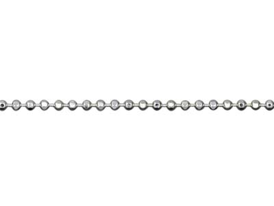Sterling Silver 1.0mm Diamond Cut  Ball Chain 16