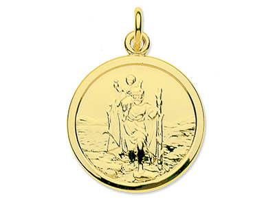 9ct-Yellow-Gold-St.-Christopher,---Me...