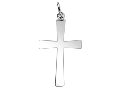 Sterling Silver Cross, Plain No.4