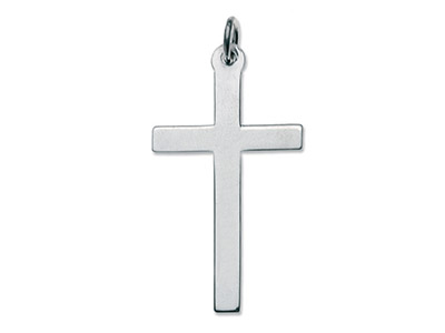 Sterling Silver Cross, Latin Plain No.5