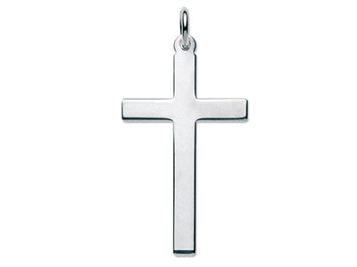 Sterling Silver Cross, Latin Plain No.10