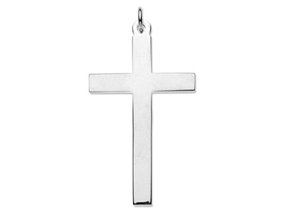 Sterling Silver Cross, Latin Plain No.15