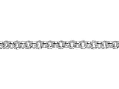 Argentium 960 2.3mm Loose Round    Belcher Chain