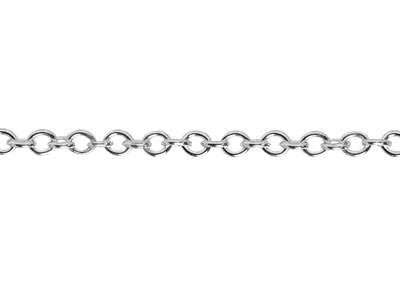 Argentium 960 1.9mm Loose Oval     Trace Chain - Standard Image - 1