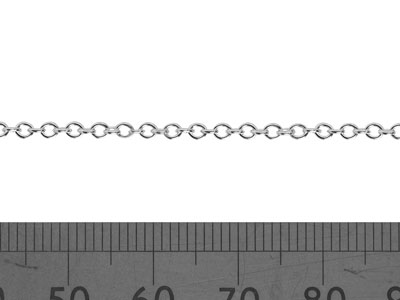 Argentium 960 1.9mm Loose Oval     Trace Chain - Standard Image - 2
