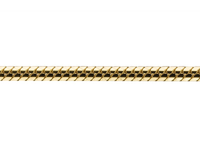 9ct Yellow Gold 1.2mm Diamond Cut  Loose Snake Chain - Standard Image - 2
