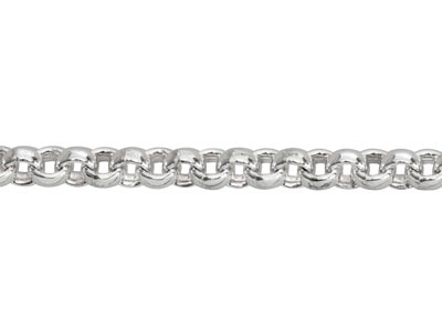 Sterling Silver 2.5mm Loose Round   Belcher Chain, 100% Recycled Silver - Standard Image - 3