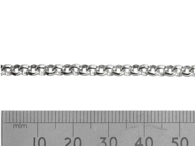 Sterling Silver 4.0mm Loose Round   Belcher Chain, 100% Recycled Silver - Standard Image - 2