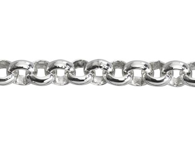 Sterling Silver 4.0mm Loose Round   Belcher Chain, 100% Recycled Silver - Standard Image - 3