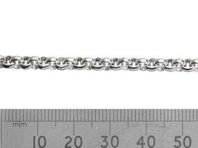 Sterling Silver 4.5mm Loose Round   Belcher Chain, 100% Recycled Silver - Standard Image - 2