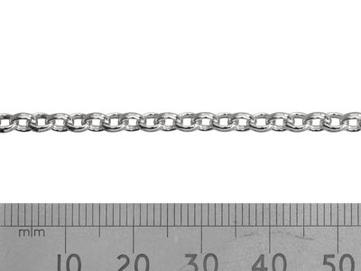 Sterling Silver 3.5mm Loose Oval    Belcher Chain, 100% Recycled Silver - Standard Image - 2