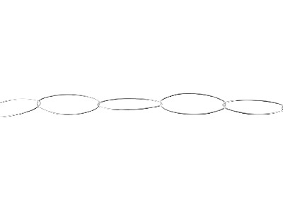 Sterling Silver 15.0mm Loose       Navette Trace Chain - Standard Image - 1
