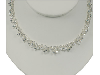 Sterling Silver 4.5mm Loose Fancy  Bead Chain, 100% Recycled Silver - Standard Image - 2