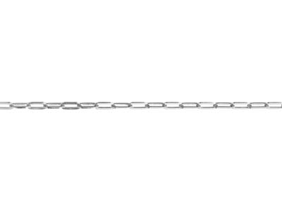 Sterling Silver 3.1mm Loose Wide   Square Wire Trace Chain, 100      Recycled Silver