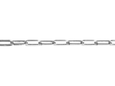 Sterling Silver 3.1mm Loose Wide   Square Wire Trace Chain, 100%      Recycled Silver - Standard Image - 3