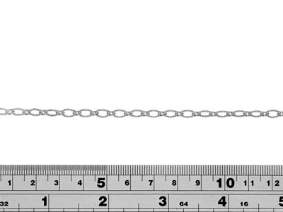 Sterling Silver 4mm Loose Figaro   Baroque Trace Two Part Chain, 100% Recycled Silver - Standard Image - 2