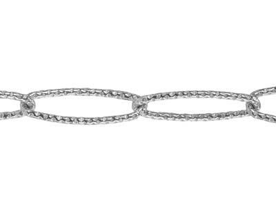 Sterling Silver 8.8mm Loose Wide   Trace Chain, 100% Recycled Silver - Standard Image - 3