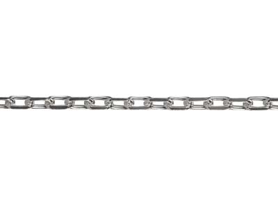 Sterling Silver 3.5mm Diamond Cut  Loose Long Link Trace Chain, 100%  Recycled Silver - Standard Image - 3