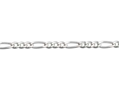 Sterling Silver 3.5mm Loose 31    Figaro Chain, 100 Recycled Silver