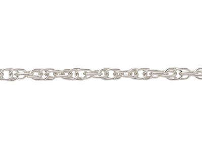 Sterling Silver 1.4mm Loose Rope   Chain - Standard Image - 2