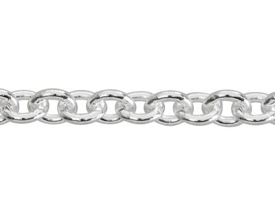 Sterling Silver 2.8mm Loose Tight  Trace Chain, 100% Recycled Silver - Standard Image - 3