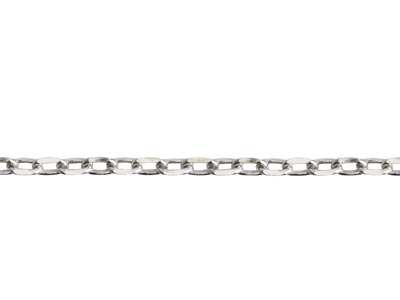 Sterling Silver 1.1mm Diamond Cut  Loose Trace Chain, 100% Recycled   Silver - Standard Image - 3