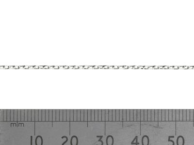 Sterling Silver 1.5mm Diamond Cut  Loose Trace Chain, 100% Recycled   Silver - Standard Image - 2