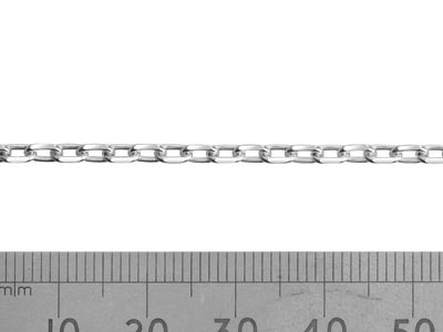 Sterling Silver 2.9mm Diamond Cut  Loose Trace Chain, 100% Recycled   Silver - Standard Image - 2