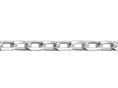 Sterling Silver 2.9mm Diamond Cut  Loose Trace Chain, 100% Recycled   Silver - Standard Image - 3