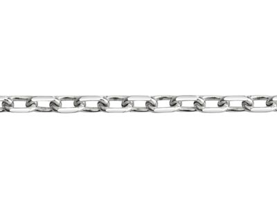 Sterling Silver 3.9mm Diamond Cut  Loose Trace Chain, 100% Recycled   Silver - Standard Image - 1