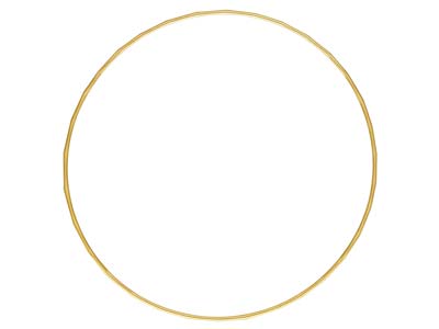 Gold Filled 1.3mm Hammered Wire    Stacking Bangle - Standard Image - 2