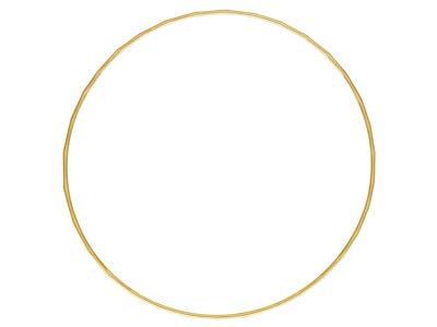Gold Filled 1.3mm Hammered Wire    Stacking Bangle - Standard Image - 2